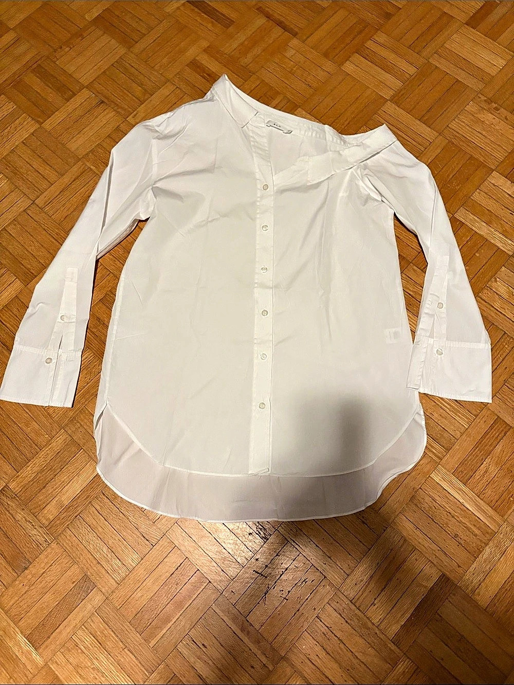 A.L.C. Cotton Button Down Shirt in White Size 4 Like New